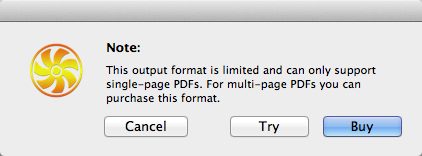 PDF-Converter-Plus 1.0 : Limitation Note