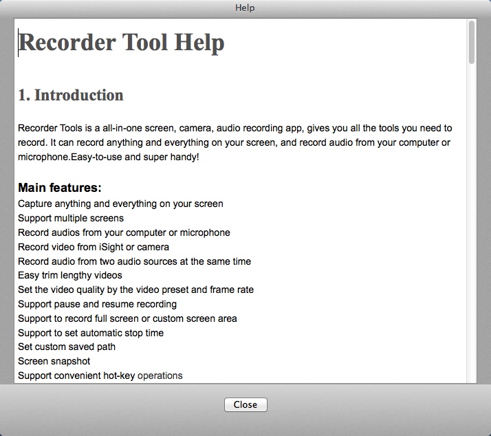 Recorder Tools 3.1 : Help Guide