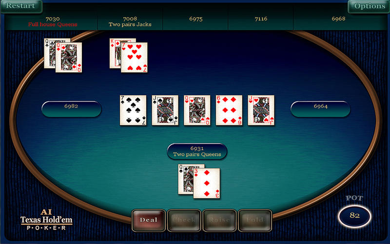 AI Texas Holdem Poker 1.0 : Main Window