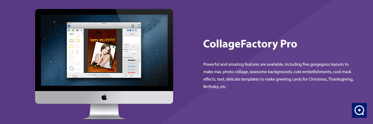 CollageFactory Pro 2.0 : turn photo into collage and greeting card easily
