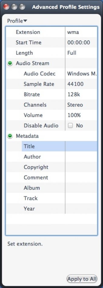 Configuring Advanced Output Settings