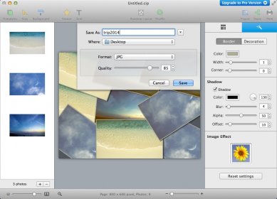Exporting Photo Collage