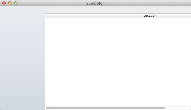 Sumbolon 1.0 : Main Window