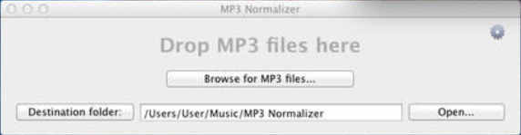 MP3 Normalizer 1.0 : Main Window