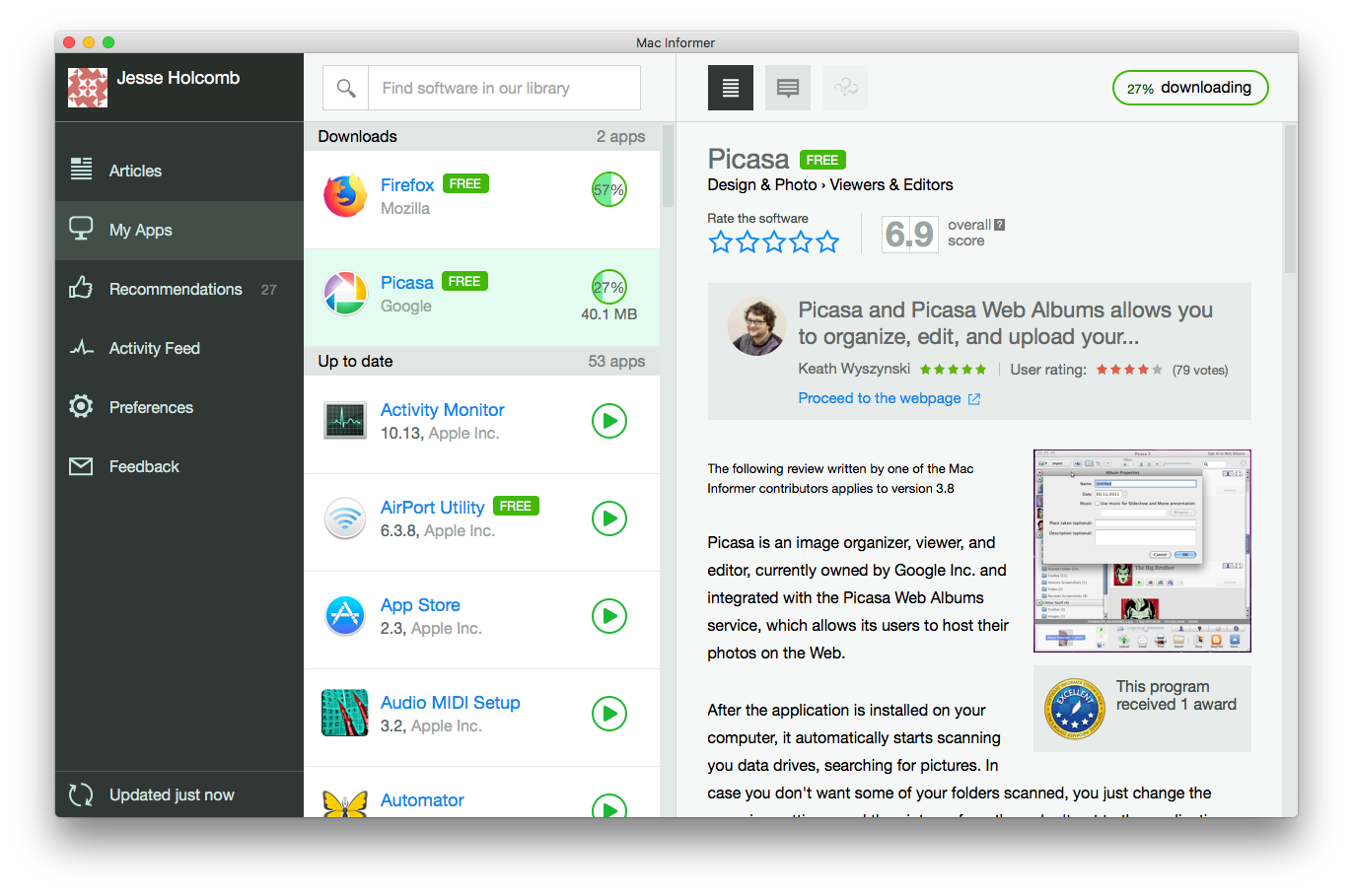 Mac Informer 0.6 : Read an app review