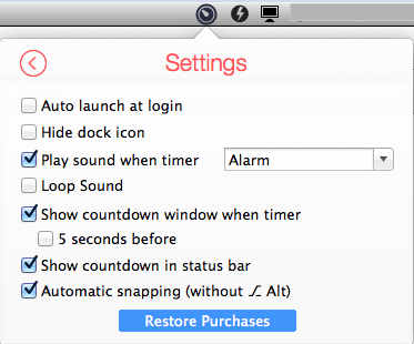 Red Hot Timer 1.2 : General Settings