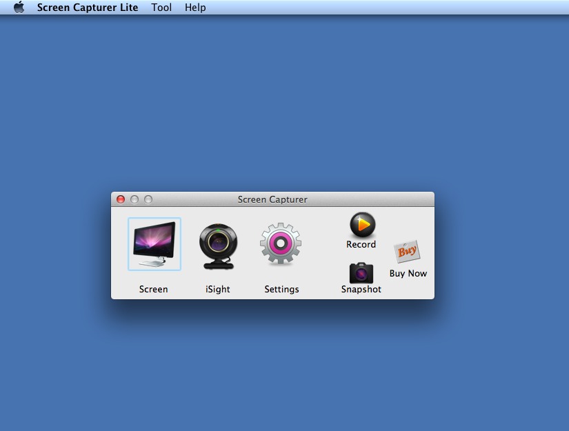 Screen Capturer Lite 3.1 : Main window