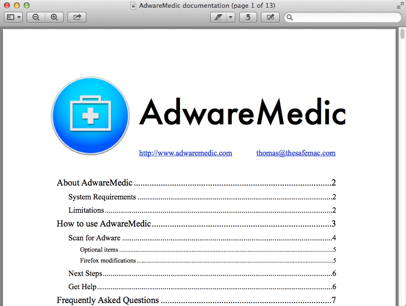 AdwareMedic : Help Guide