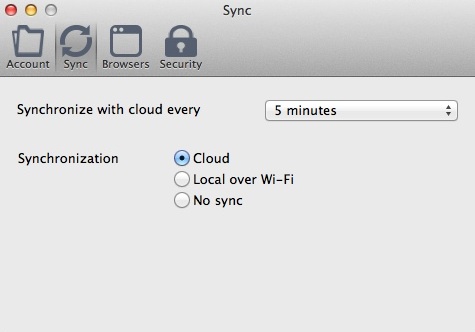 Sticky Password 8.0 : Configuring Sync Settings
