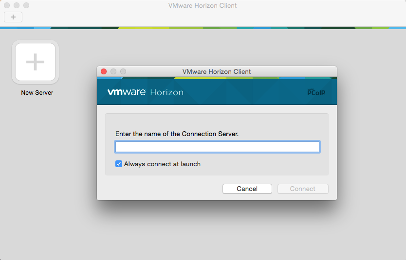 VMware Horizon Client 3.2 : Main Window