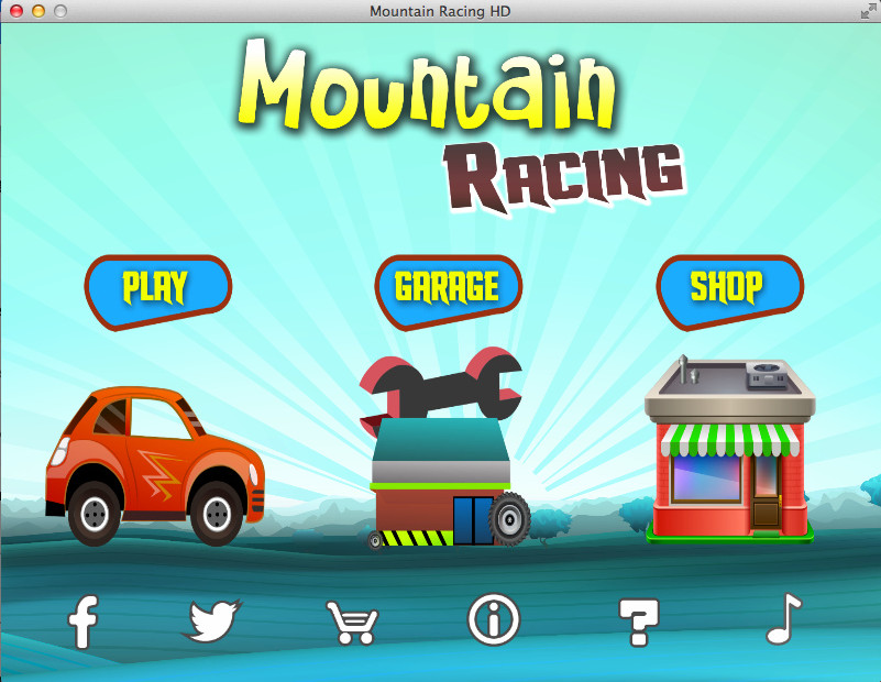 Mountain Racing HD 1.0 : Gameplay Window