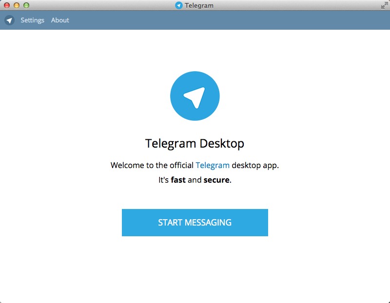 Telegram Desktop 0.7 : Main window
