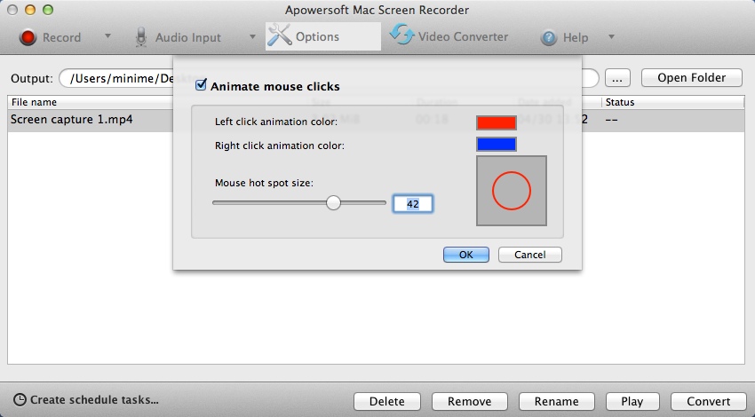 Apowersoft Mac Screen Recorder 2.2 : Configuring Video Recording Settings