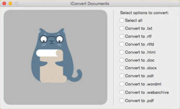 iConvert Documents 1.1 : Main Window