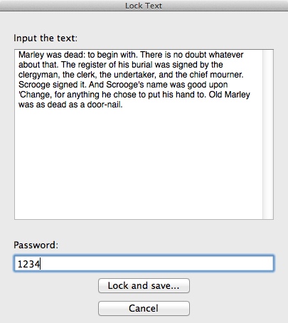HTML Text Password Lock 1.0 : Entering Text