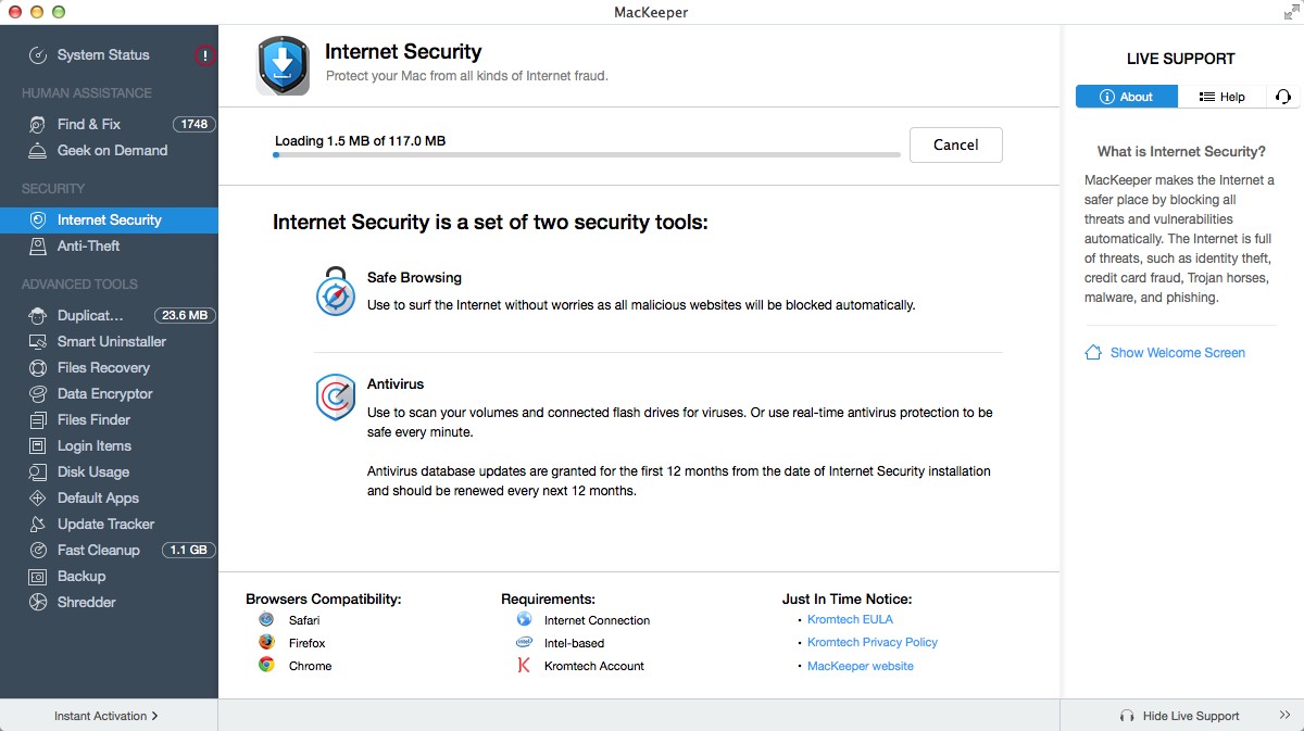 MacKeeper 3.3 : Internet Security