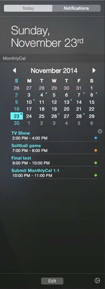 Monthlycal 1 5 5 – a colorful monthly calendar widgets