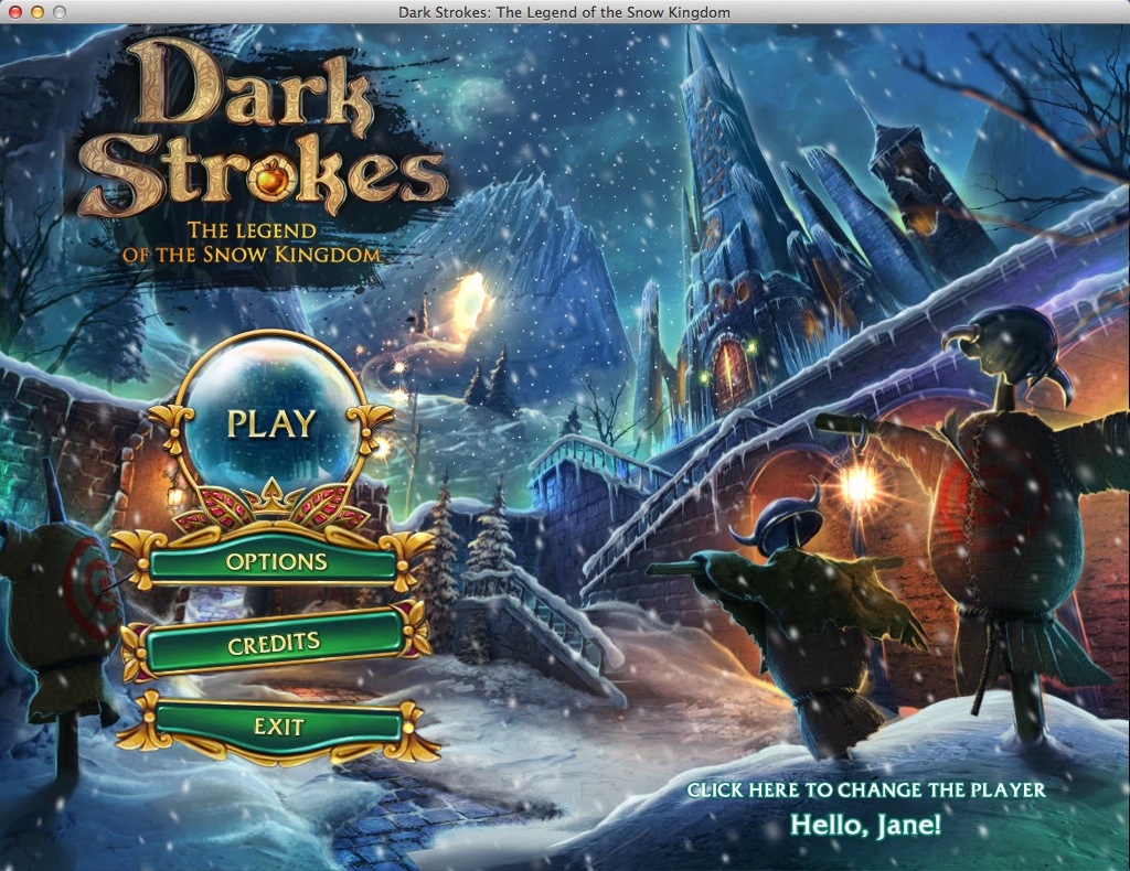 Dark Strokes: The Legend of the Snow Kingdom : Main Menu