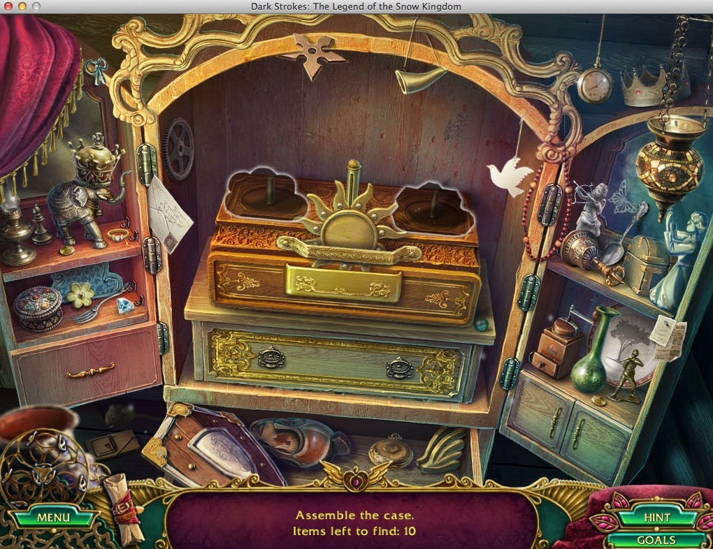 Dark Strokes: The Legend of the Snow Kingdom : Completing Hidden Object Mini-Game