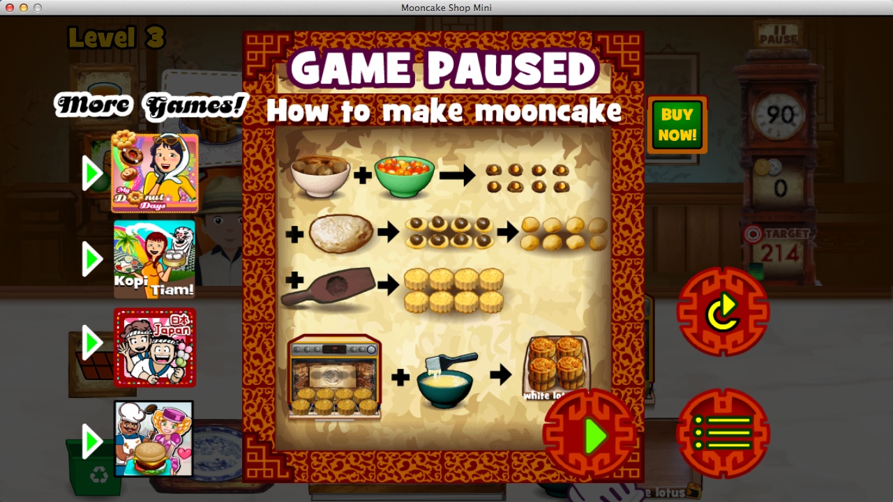 Mooncake Shop 1.0 : Gameplay Instructions