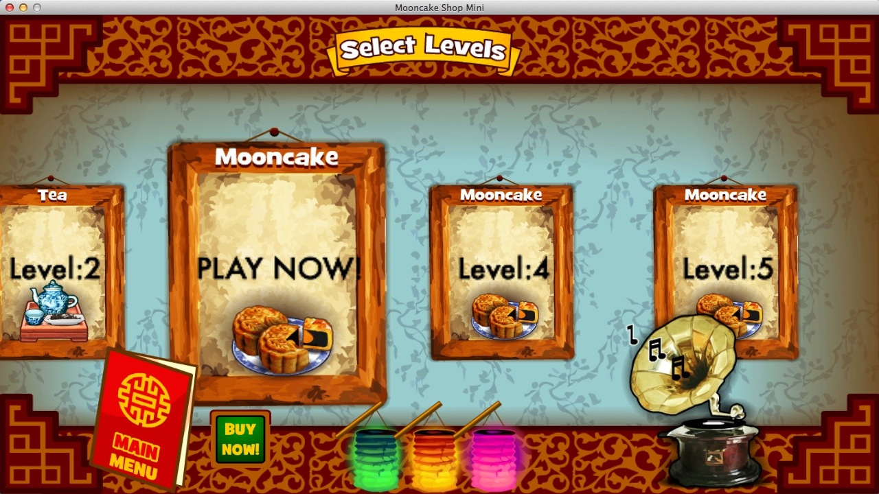 Mooncake Shop 1.0 : Selecting Level