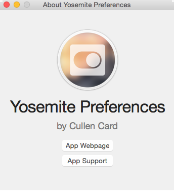 Yosemite Preferences 1.0 : ----version