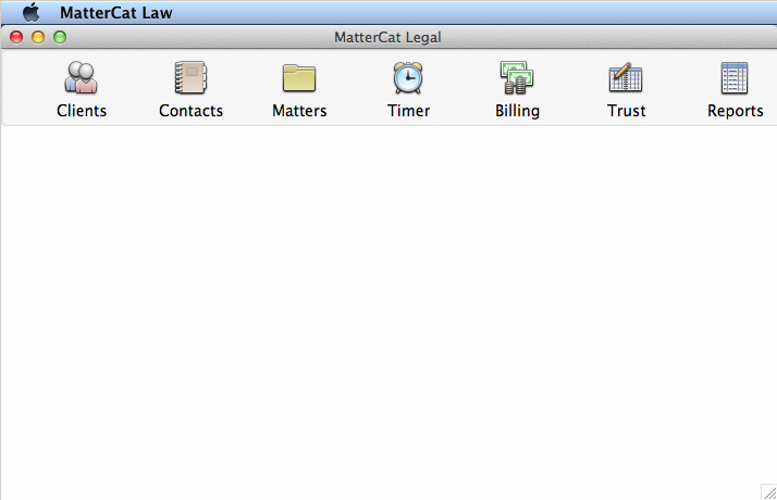 MatterCat Law 2.0 : Main Window