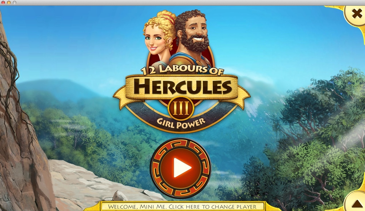 12 Labours of Hercules III: Girl Power : Main Menu