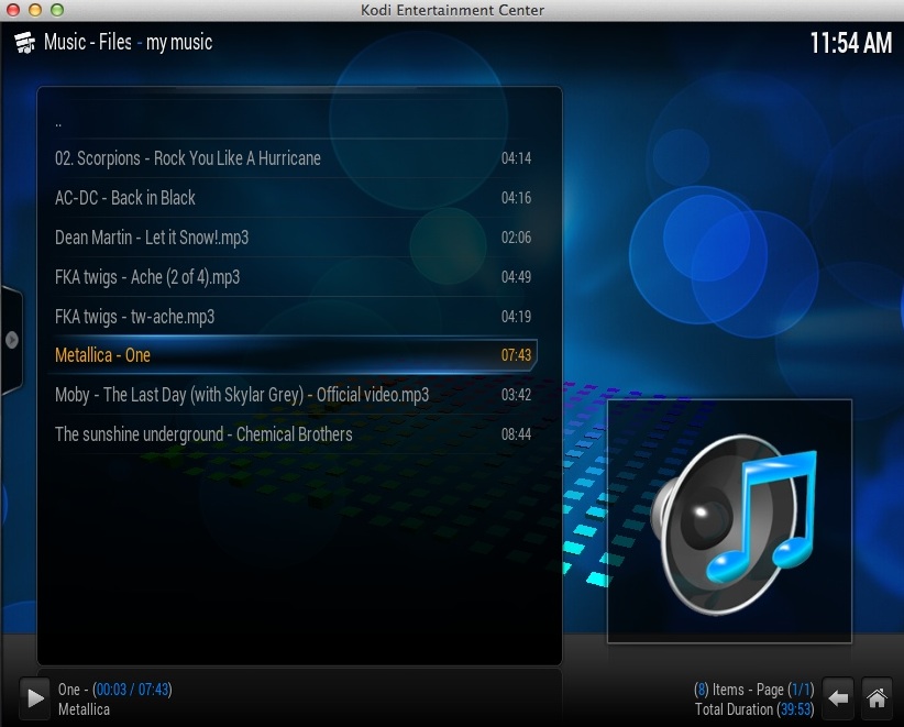 Music Playback Window