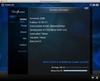 System Info Window