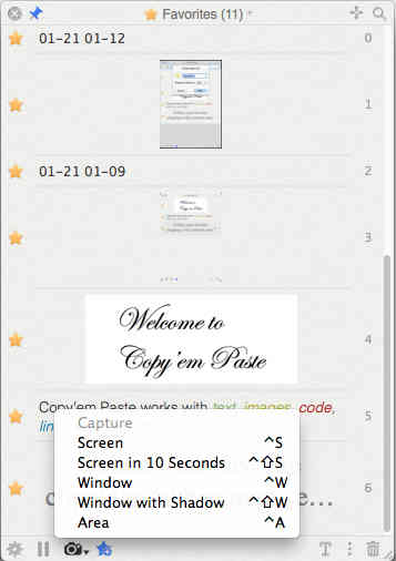 Copy'em Paste 2.0 : Screenshot Options