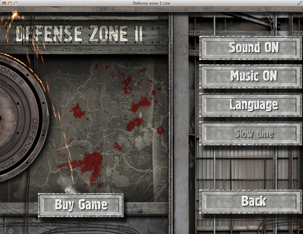 Defense Zone 2 1.4 : Game Options