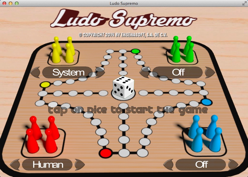 Ludo Supremo : Main Menu