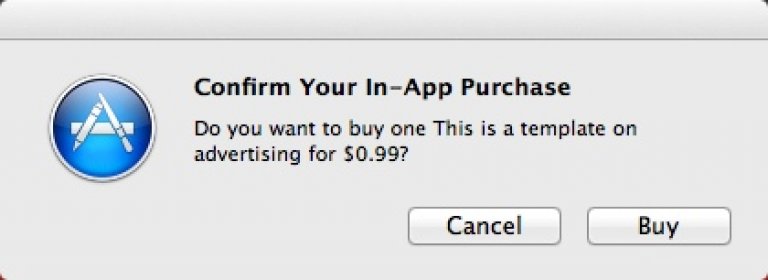 Confirming In-App Purchase