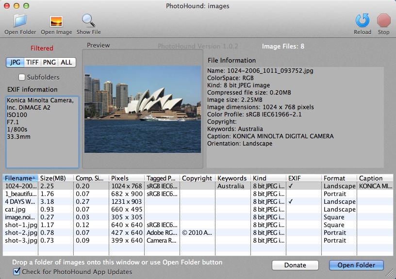 PhotoHound 1.0 : Checking Image With EXIF Details