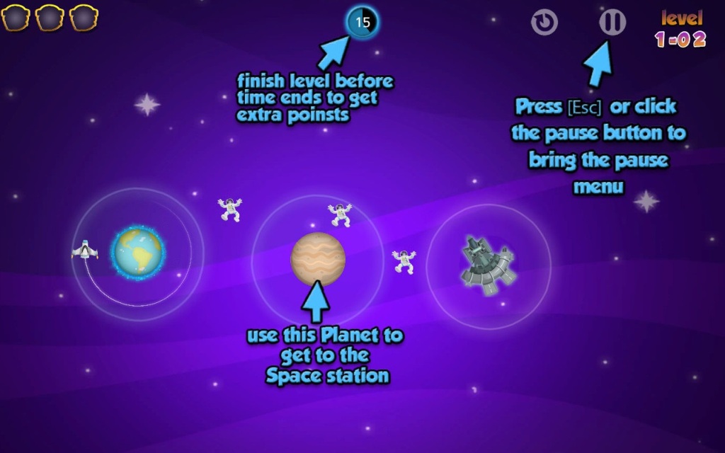Tap the Planet : Gameplay Window