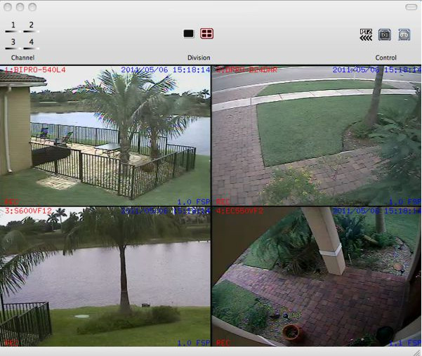DVR.Webcam 2.1 : Main Window