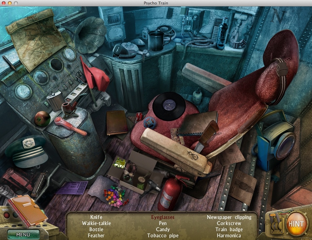 Psycho Train : Completing Hidden Object Challenge