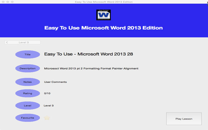Easy To Use - Microsoft Word 2013 Edition 1.1 : Main window