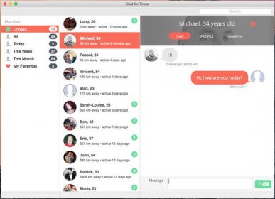 tinder chat for mac