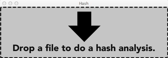 Hash 1.0 : Main window