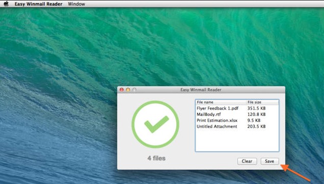 Easy Winmail Reader 1.0 : Main window