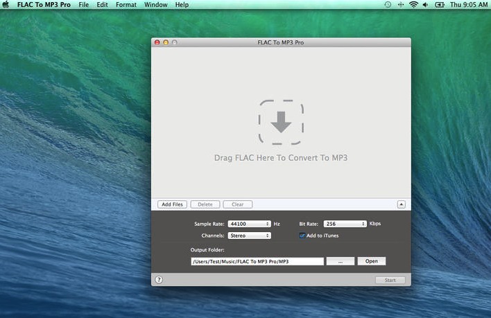 FLAC To MP3 Pro 1.0 : Main window