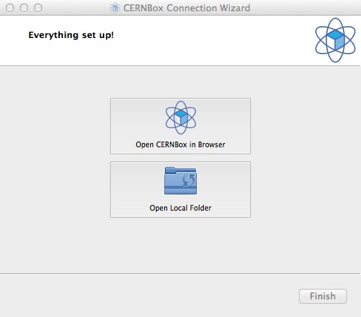 CERNBOX 1.7 : Main window