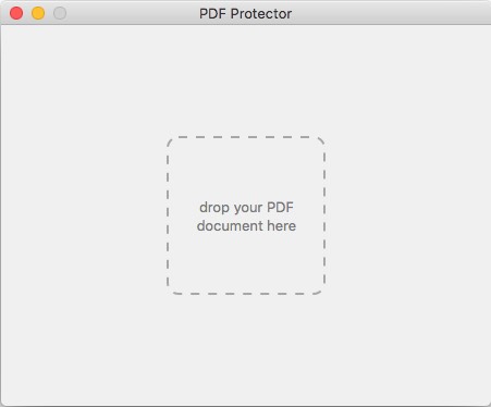 PDF Protector 1.2 : Main Window