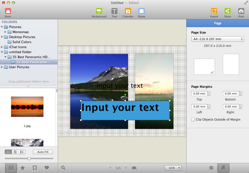 Picture Collage Maker 3.5 : Page Options