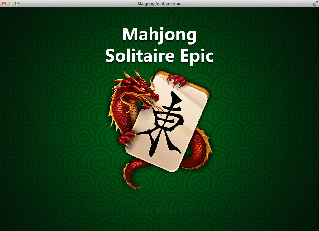 Mahjong Solitaire Epic 2.0 : Welcome Window