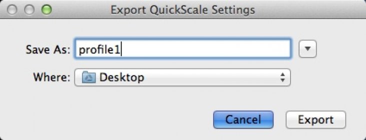 Exporting Output Profile