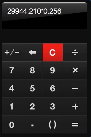 Handy Calculator 2.3 : Writing Calculation Symbols