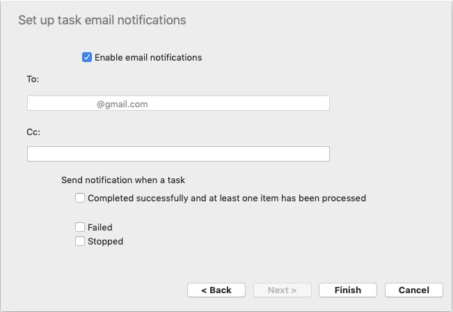 OpenDrive 1.2 : Set up Task Email Notifications 